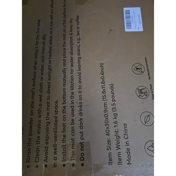 Stone Drying Mat for Kitchen Counter - Drying Stone for Kitchen Counter - Stone - Picture 10 of 10